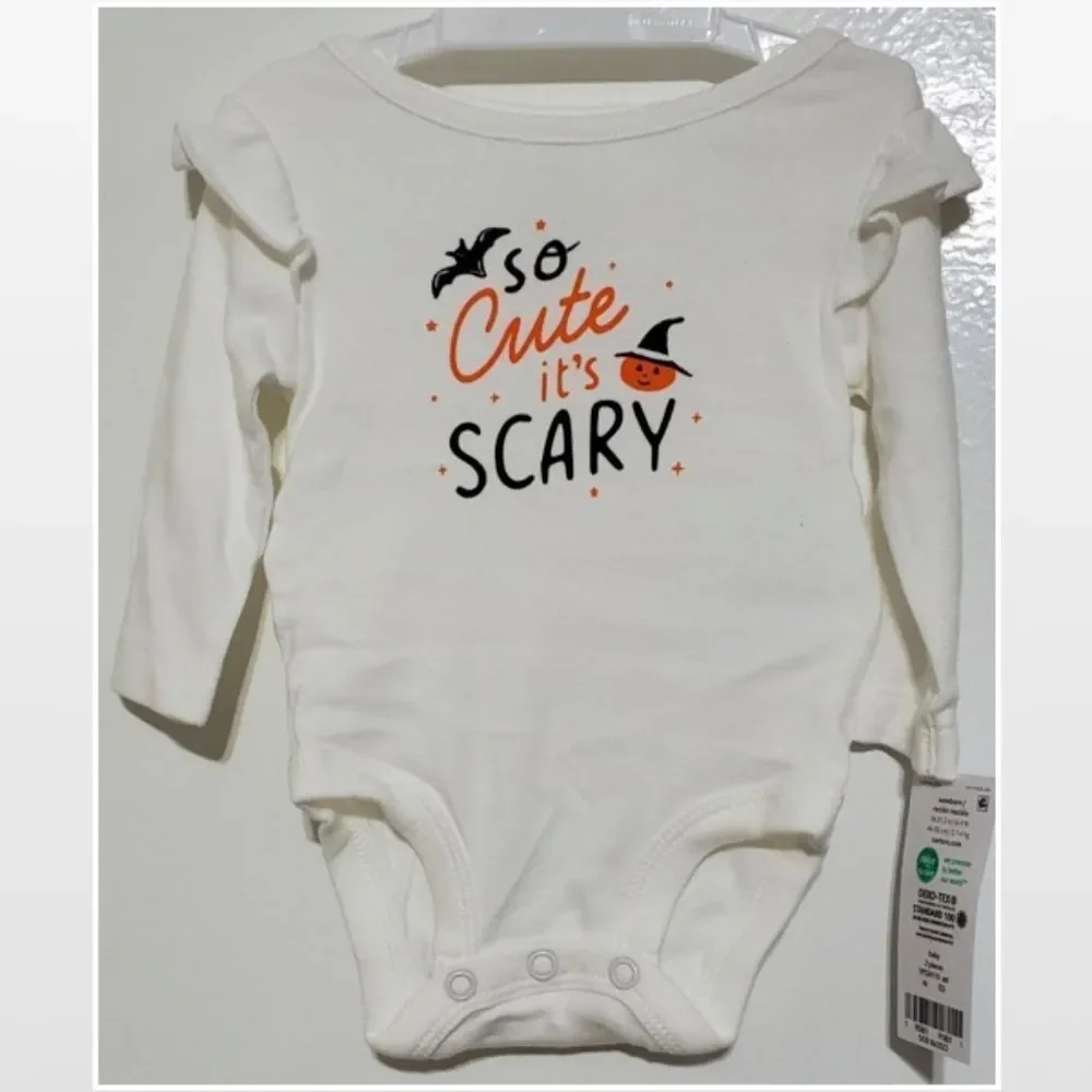 New Carters Outfit Baby Girl Newborn 1st Halloween 2 Piece Set Pink White NWT - Picture 3 of 16